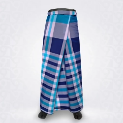 Nice Blue Steel Grey Navy Blue White Checked  Cotton lungi